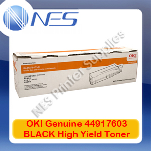 OKI Genuine 44917603 BLACK High Yield Toner Cartridge for B431/MB471/MB471dn (12K)